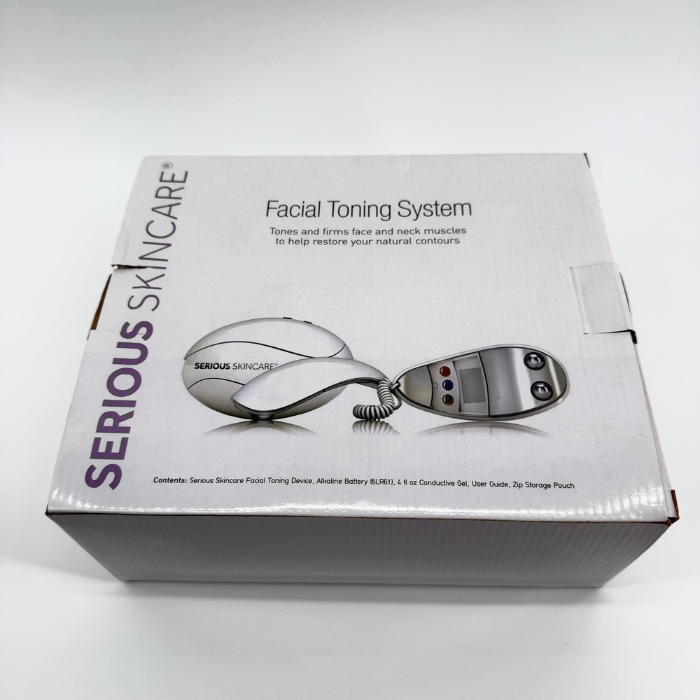 Serious SkinCare Facial Toning System Micro Current Anti Aging Egg & Gel 1676B